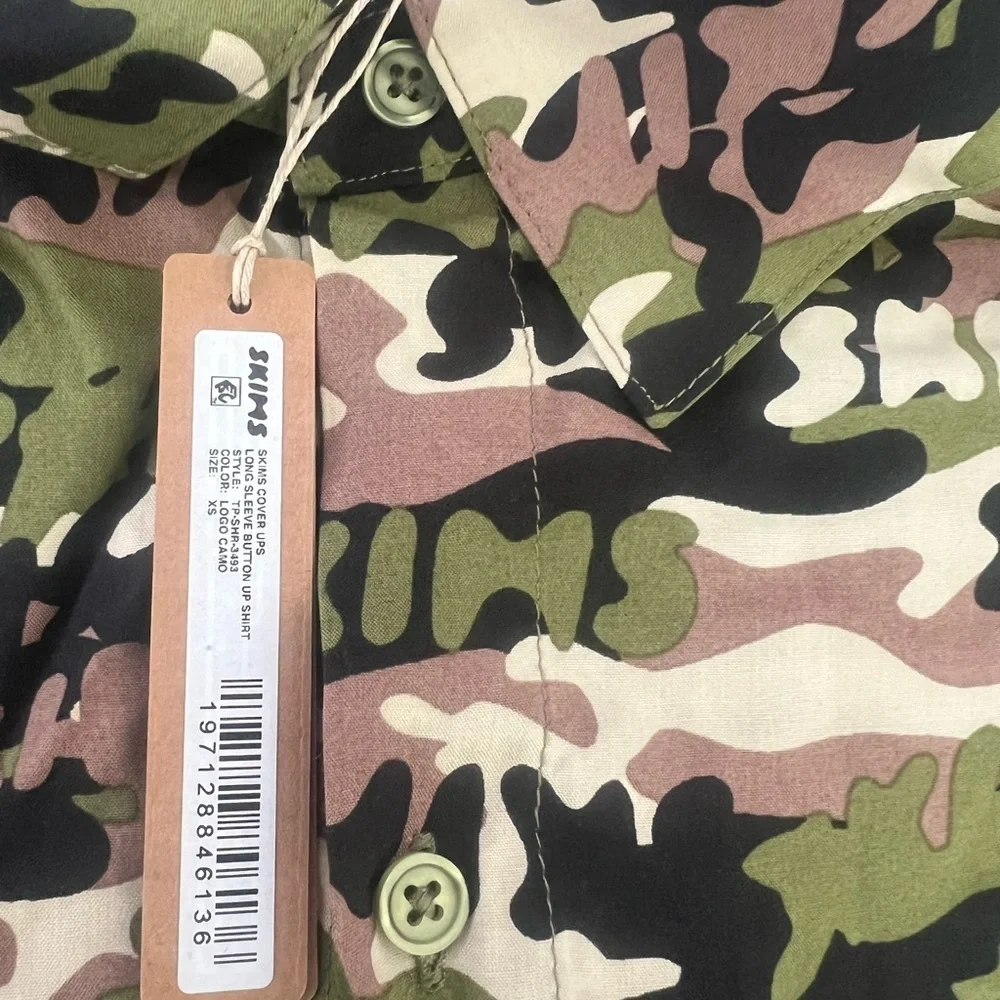 Skims Cover-Ups Long Sleeve Button Up Shirt - Picture 5 of 5